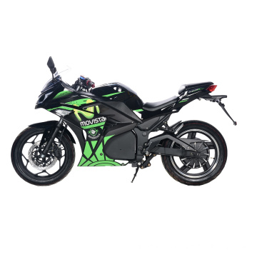 Motorcycle de moteur électrique de course puissante adulte avec batterie d&#39;acide de plomb pour sport 3000W 72V 32AH MAX TOP POWER MOTEUR Contrôleur